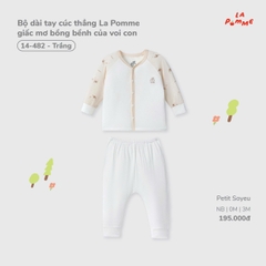 Bộ dài tay cúc thẳng La Pomme giấc mơ bồng bềnh của voi con 14482