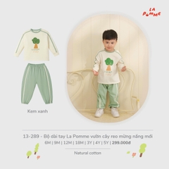 Bộ dài tay La Pomme vườn cây reo mừng nắng mới 13289