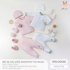 Bộ sơ sinh cài giữa smoothy 6DSCT03