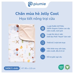 Chăn mây cotton organic họa tiết