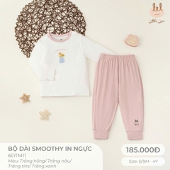 Bộ dài smoothy in ngực họa tiết