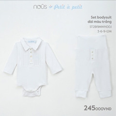 Set Bodysuit Dài Màu Trắng NU0703