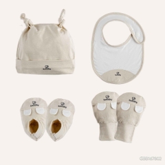 Set phụ kiện 4 món Mũ, Yếm, bao tay, bao chân GBB167802