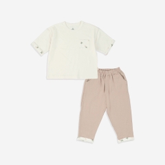 Bộ Tay Lỡ Cổ Tròn, Quần Dài Mimo Bubaby BCT120400