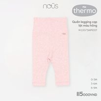 Quần Legging Cạp Lật Màu Hồng NU0557