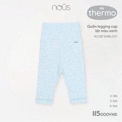 Quần Legging Cạp Lật Màu Xanh NU0555