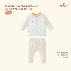 Bộ dài tay cúc lệch La Pomme vui rước đèn ông sao