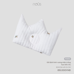 Gối định hình vương miện trắng oliu size nhỏ