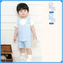 Bộ ngắn tay cài giữa phối đáp cổ Bubaby SBB130234