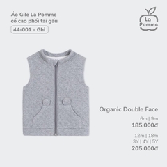 Áo Gile La Pomme Cổ Cao Phối Tai Gấu 44001