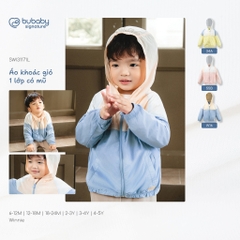 Áo khoác gió 1 lớp có mũ Bubaby SWI31171L