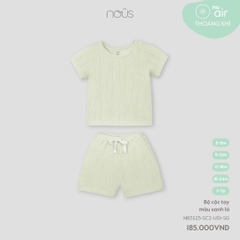 Bộ cộc tay màu xanh lá