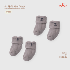 Set 02 đôi tất La Pomme cún yêu nhí nhảnh