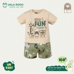 Bộ cộc tay petit Uala họa tiết động vật UR2207