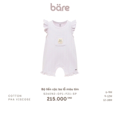 Bộ liền cộc ba lỗ màu tím
