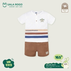 Bộ cộc tay Petit Uala phối sọc ngang UR 2212