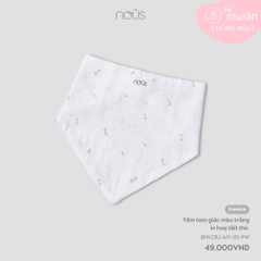 Yếm Tam Giác Màu Trắng In Hoạ Tiết Thỏ NU2362