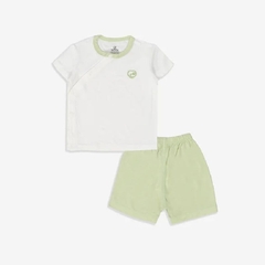 Bộ Ngắn Tay Cài Chéo Bambus Bubaby BBB130804