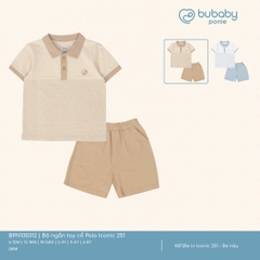 Bộ Ngắn Tay Cổ Polo Iconic Bubaby BPN130312