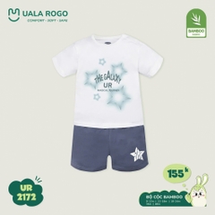 Bộ cộc tay bamboo Uala hoạ tiết ngôi sao UR2172