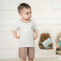 Bộ ngắn tay cổ tròn Timmy Bubaby IVS1304TM