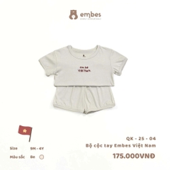 Bộ cộc tay embes Việt Nam QK-25-04