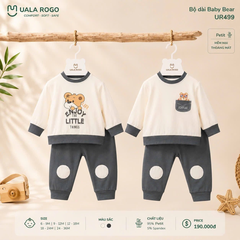 Bộ dài tay Uala petit họa tiết gấu UR499