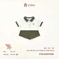 Set bộ bé trai embes Việt Nam QK-25-05