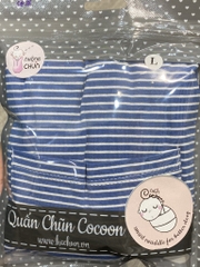 Quấn nhộng Kẻ trắng xanh dương