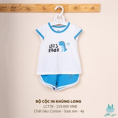 Bộ cộc in khủng long - LCT78