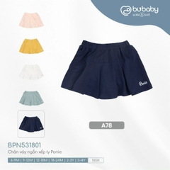Chân Váy Ngắn Xếp Ly Ponie Bubaby BPN531801