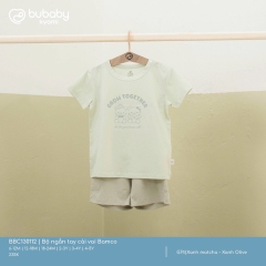 Bộ Ngắn Tay Cài Vai Bamco Bubaby BBC130112