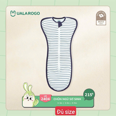 Nhộng chũn sơ sinh Petit UALA hoạ tiết kẻ UR2404