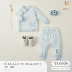 Bộ cài lệch petit túi thỏ SCC02
