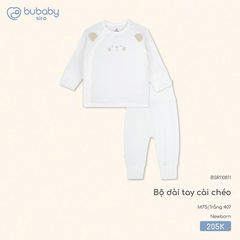 Bộ dài tay cài chéo tai gấu Bubaby BSR110811