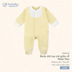Body dài tay cài giữa cổ Peter Pan BBB210210