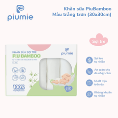 Khăn sữa sợi tre PiuBamboo 30x30