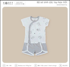 Bộ sơ sinh cộc tay họa tiết - 804736