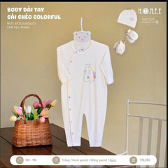 Body dài tay cài chéo Colorful - 804453