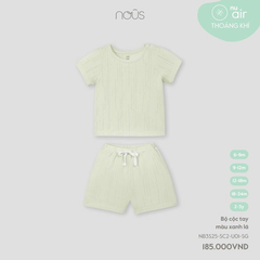 Bộ cộc tay màu xanh lá
