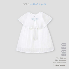 Váy dài trắng kèm áo choàng