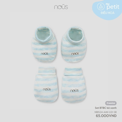 Set Bao Tay Bao Chân Kẻ Xanh NU2133