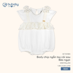 Body chip ngắn tay cài sau Bèo ngực Bubaby BCT2310BN