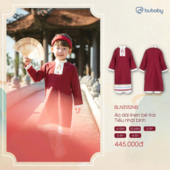Áo dài linen bé trai Tiểu nhật bình BLN3132NB