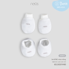 Set Bao Tay Bao Chân Màu Trắng NU1038
