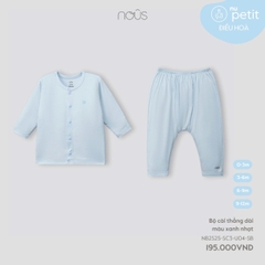 Bộ cài thẳng dài màu xanh nhạt