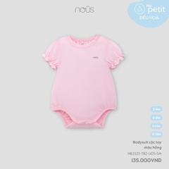 Bodysuit cộc tay màu hồng