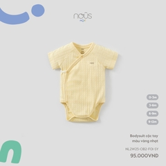 Bodysuit cộc tay màu vàng nhạt