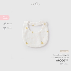 Yếm muslin họa tiết quả lê