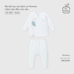 Bộ dài tay cúc lệch La Pomme mềm mịn đón con yêu